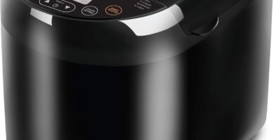 Elite Gourmet EBM8103B Panificadora programable, 3 tamaños de pan, 19 funciones de menú, sin gluten panificadorapro.com